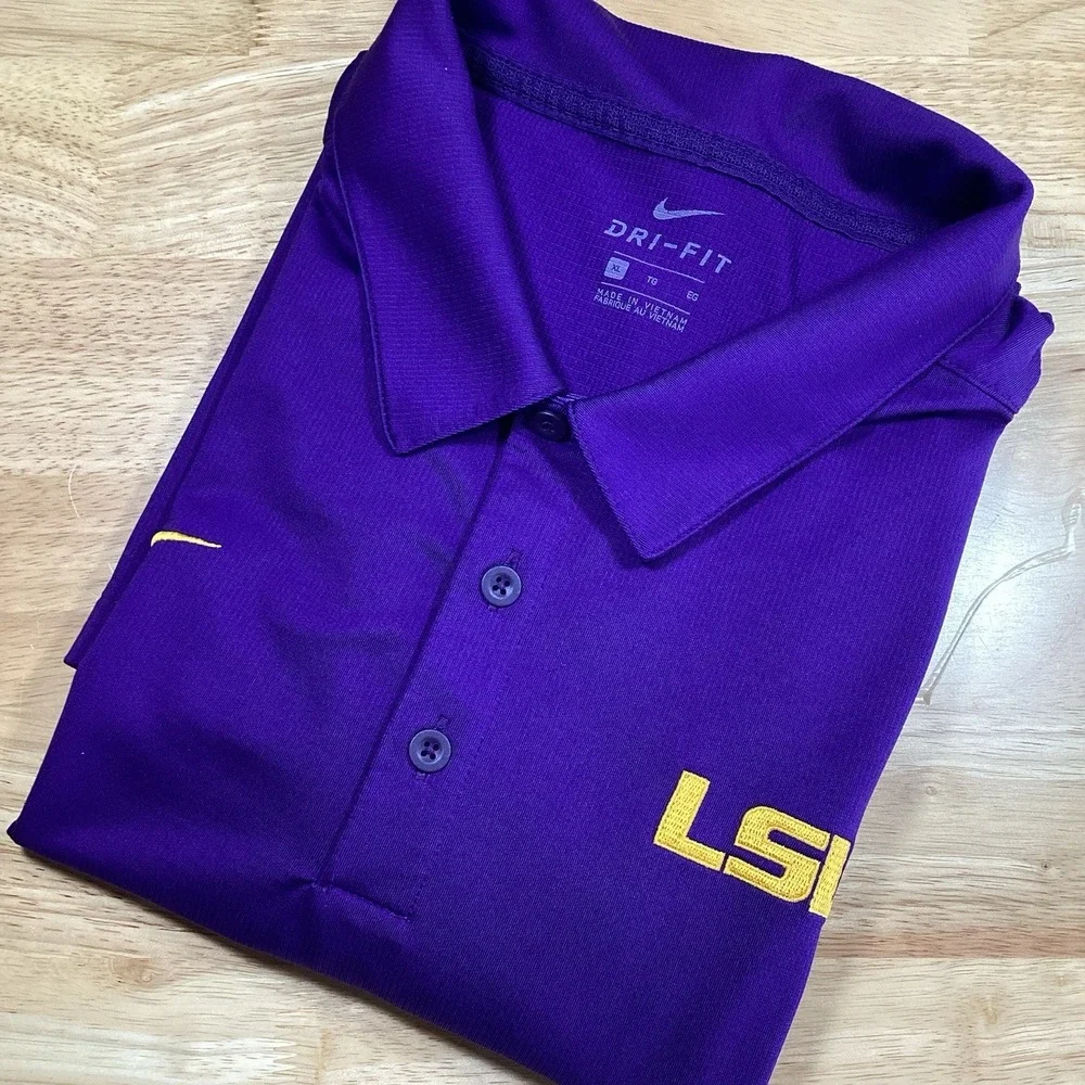 Men's Nike Louisiana State University LSU‎ Tigers Short Sleeved Performance Polo